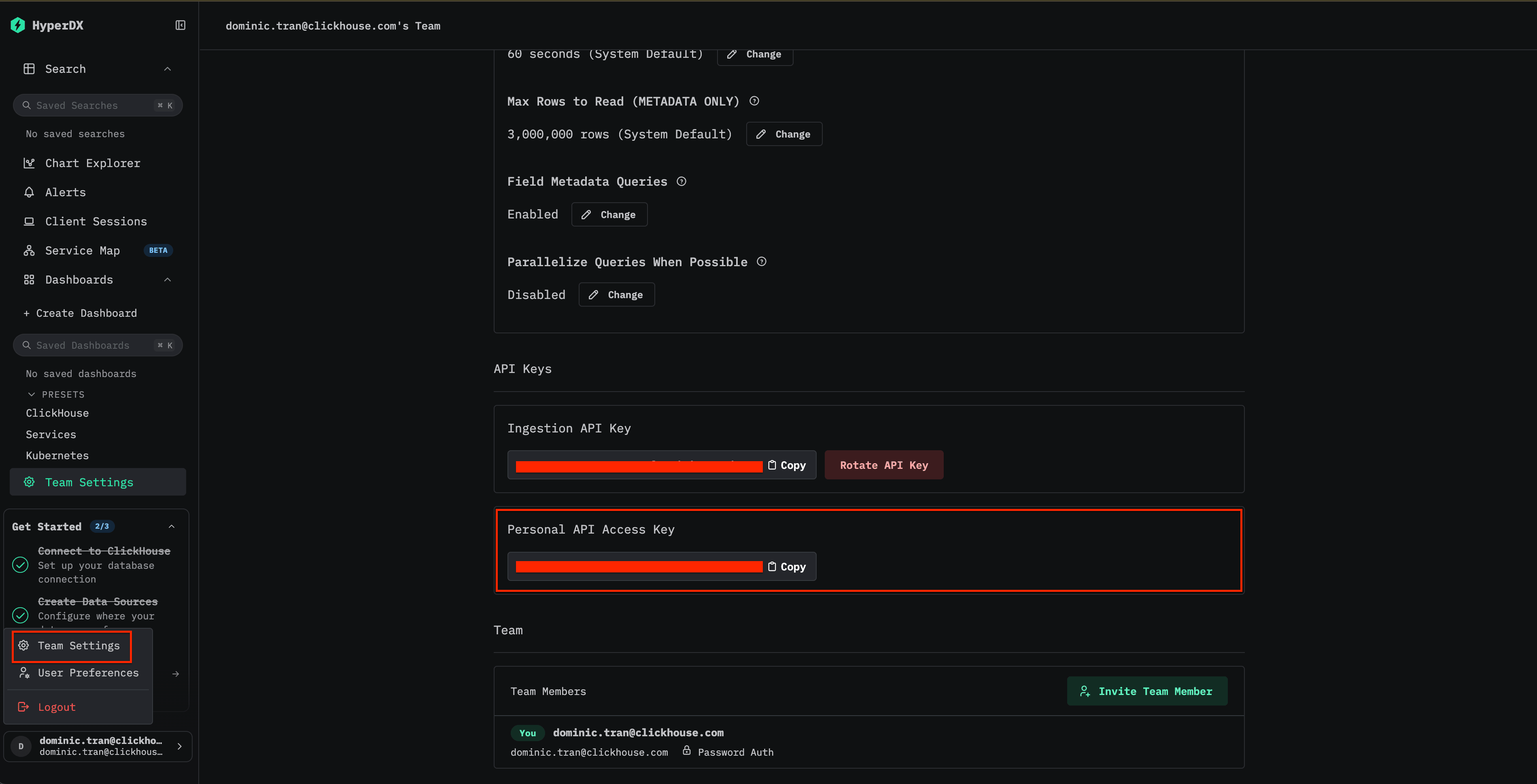 ClickStack API Key