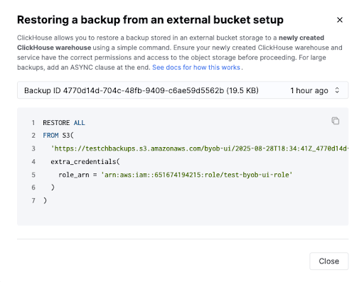 Obtener el comando SQL usado para restaurar la copia de seguridad