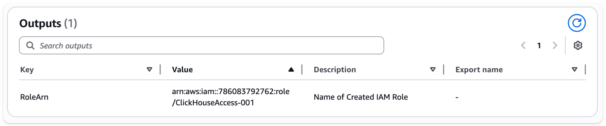 Вывод стека CloudFormation с IAM Role ARN