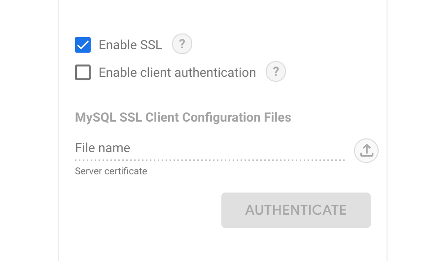 إعداد اتصال Looker Studio مع إعدادات SSL الخاصة بـ ClickHouse Cloud