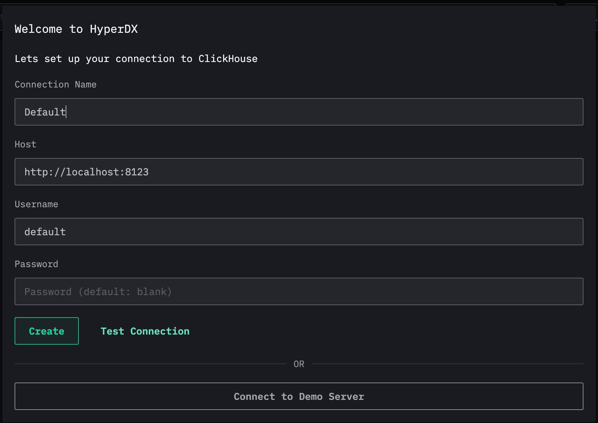 تسجيل الدخول إلى HyperDX