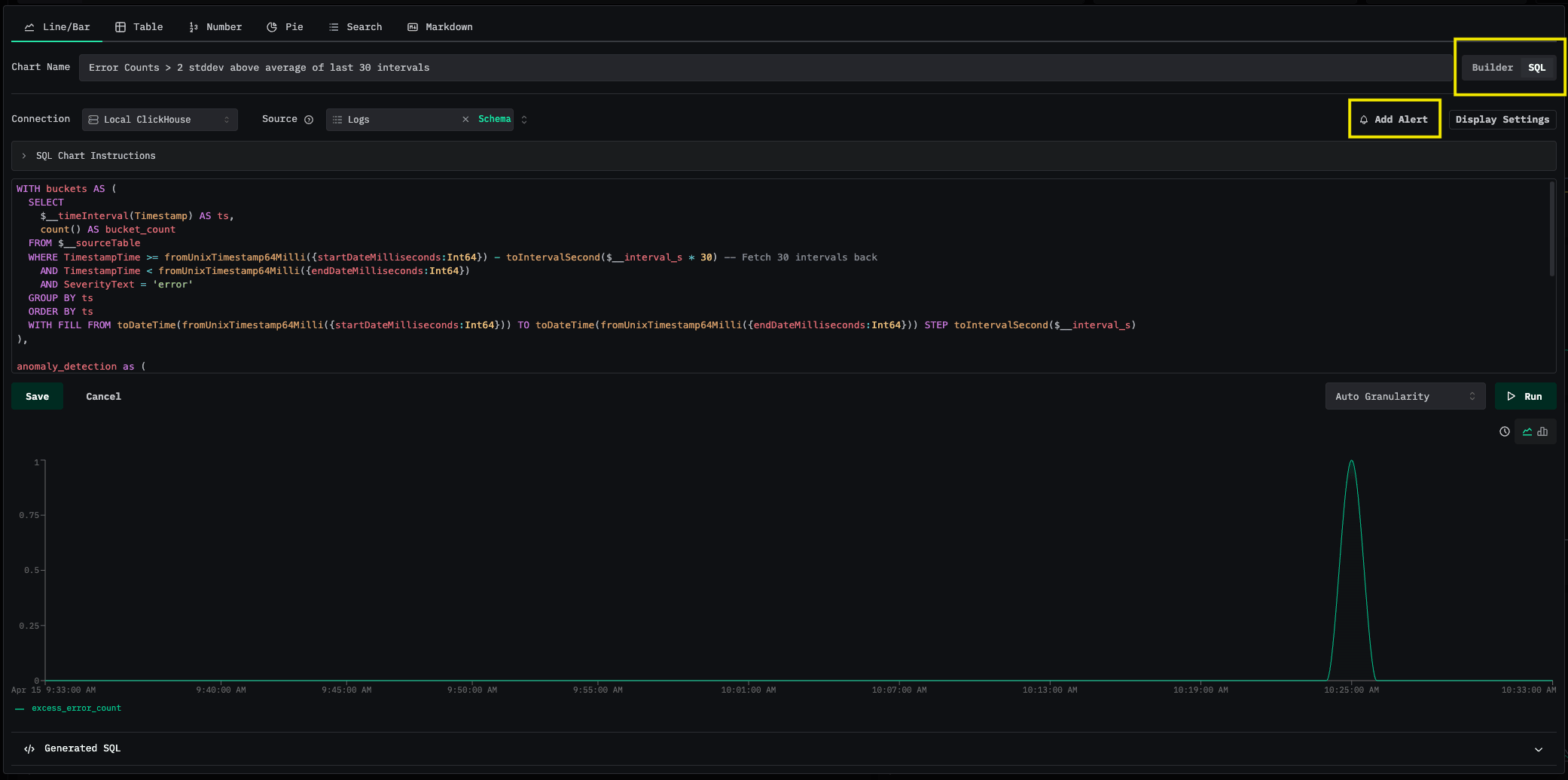 Создать SQL-диаграмму